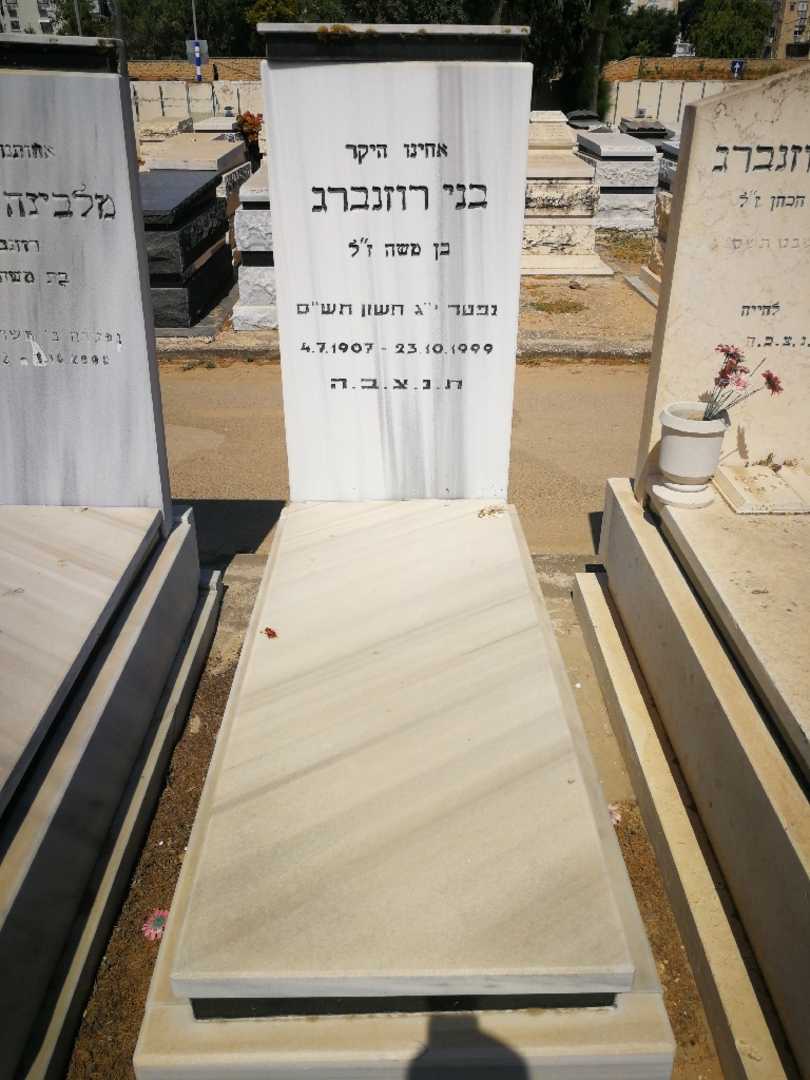 קברו של בני רוזנברג. תמונה 1