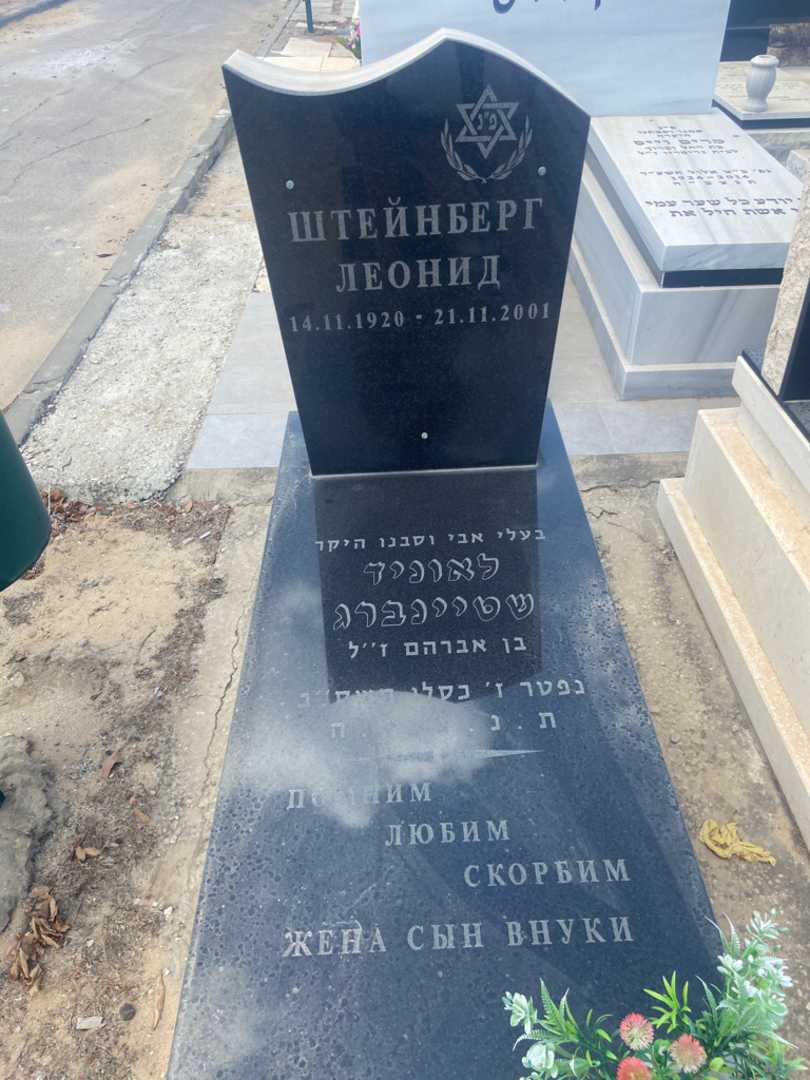 קברו של לאוניד שטיינברג. תמונה 1