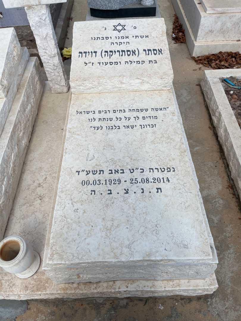 קברו של אסתר "אסתריקה" דוידה. תמונה 2