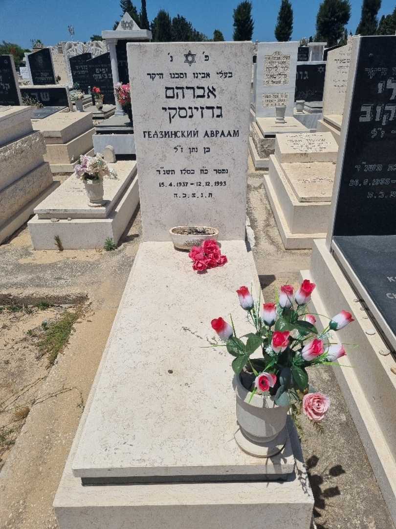 קברו של אברהם גדזינסקי. תמונה 1