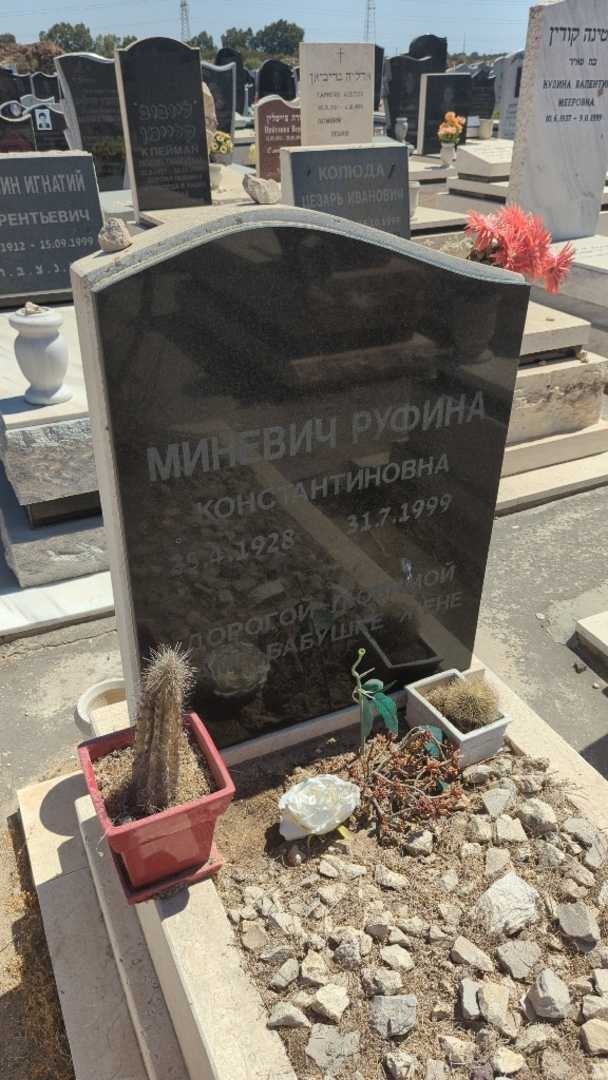 קברו של רופינה מינביץ'. תמונה 3