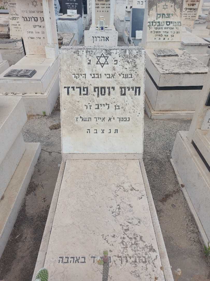 קברו של חיים פריד. תמונה 1