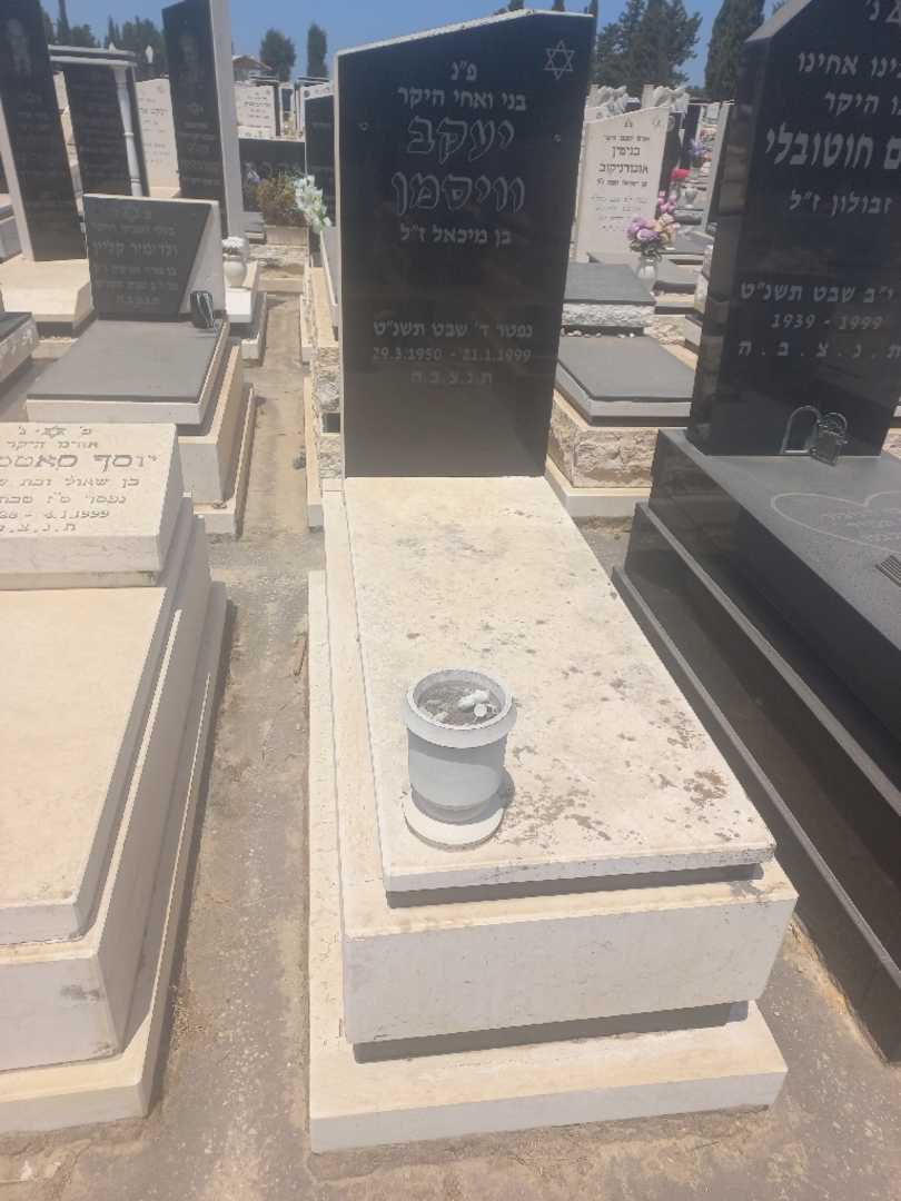 קברו של יעקב וייסמן. תמונה 1