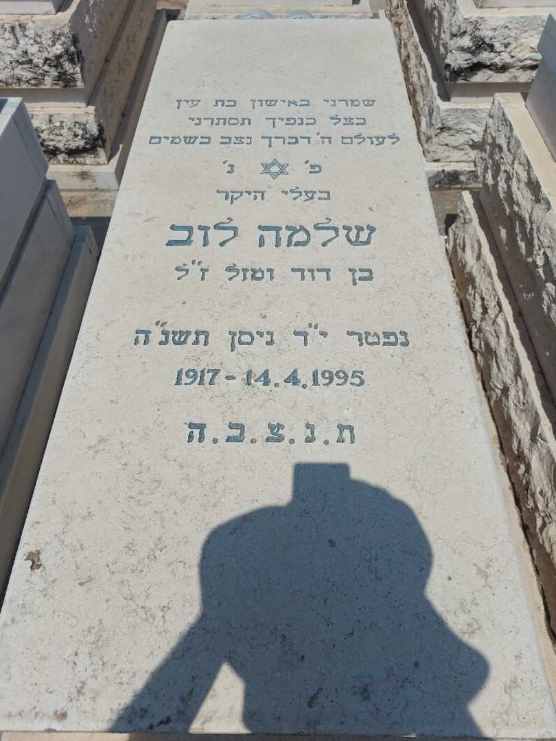 קברו של שלמה לוב. תמונה 1