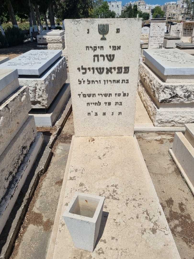 קברו של שרה פפיאשוילי. תמונה 1