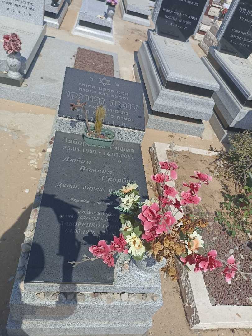 קברו של סופיה זבורנקו. תמונה 1