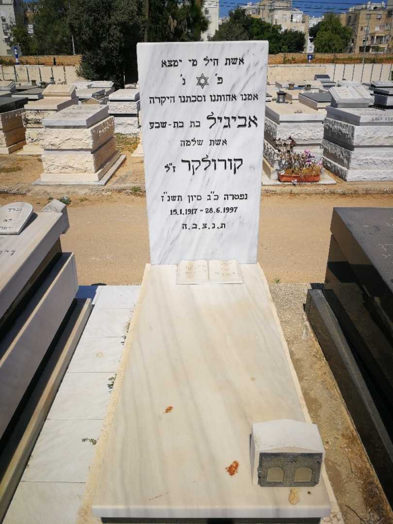 קברו של אביגיל קורולקאר. תמונה 1