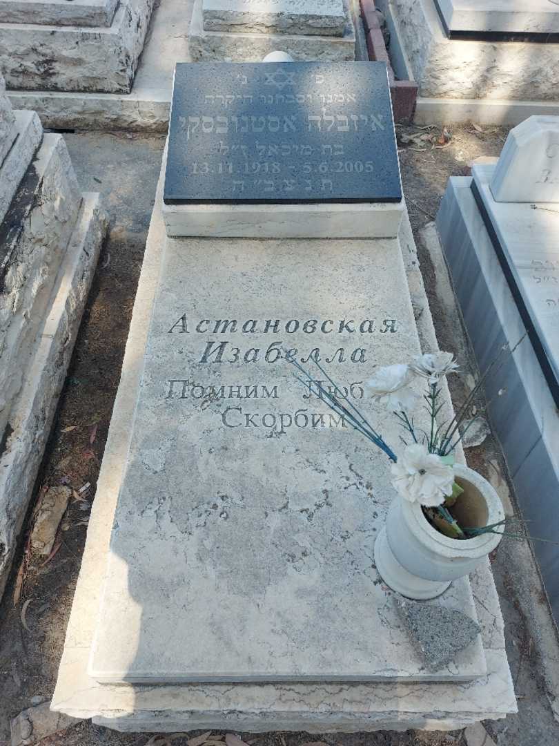 קברו של איזבלה אסטנובסקי. תמונה 1