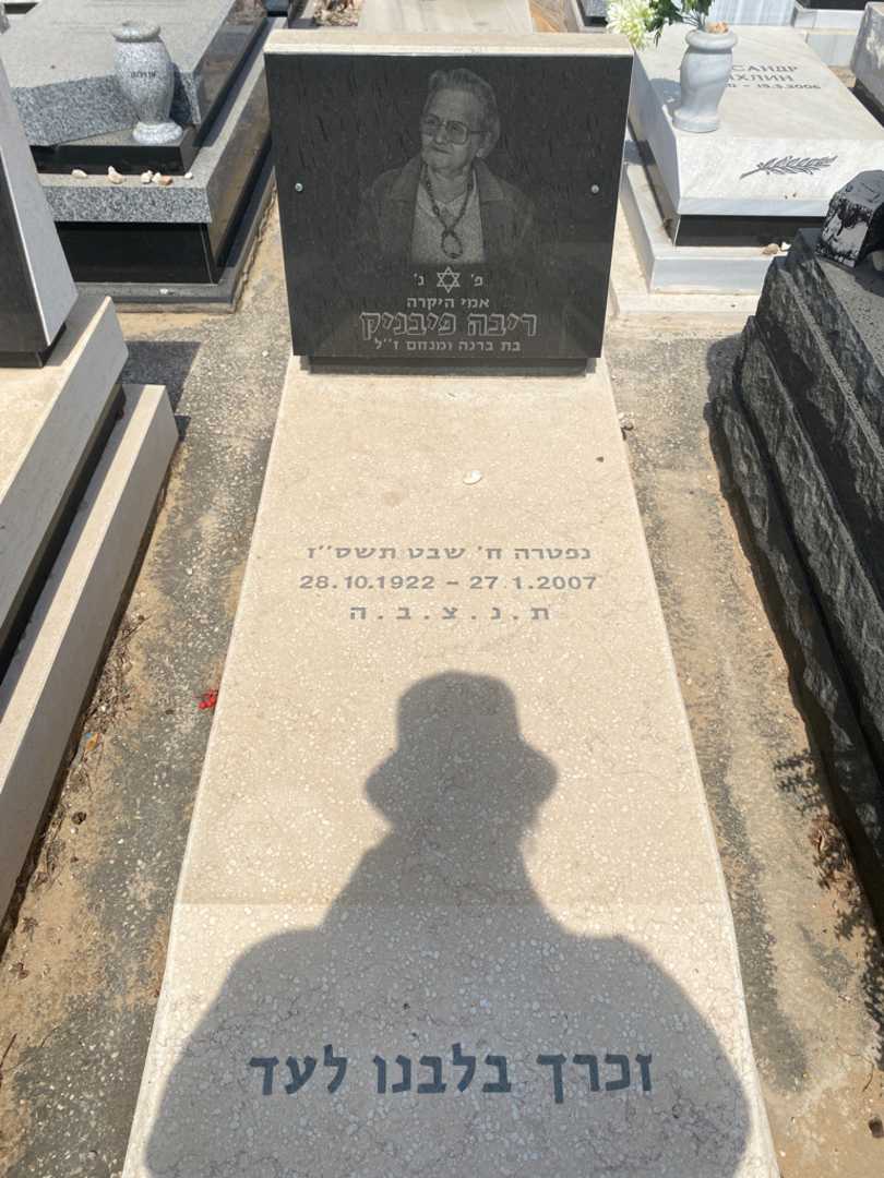 קברו של ריבה פיבניק. תמונה 1