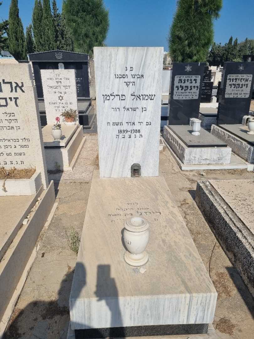 קברו של שמואל פרלמן. תמונה 1