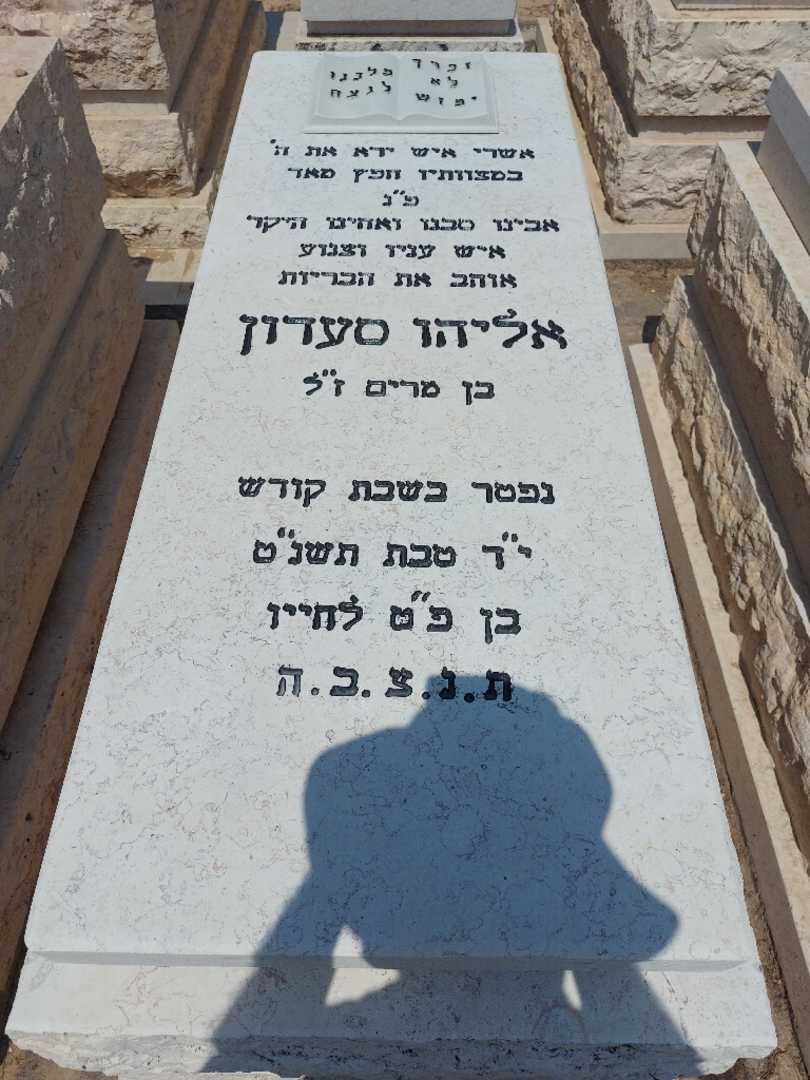 קברו של אליהו סעדון. תמונה 1