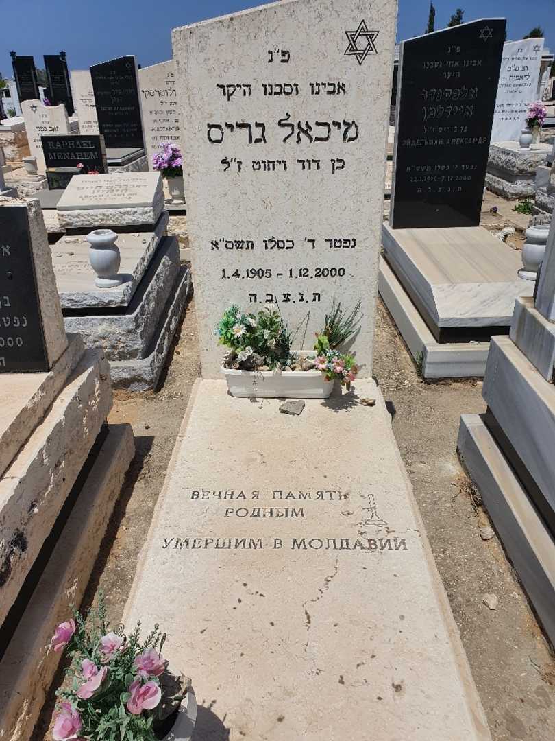 קברו של מיכאל גריס. תמונה 1