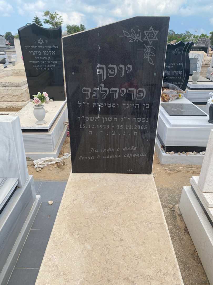 קברו של יוסף פרידלנד. תמונה 1