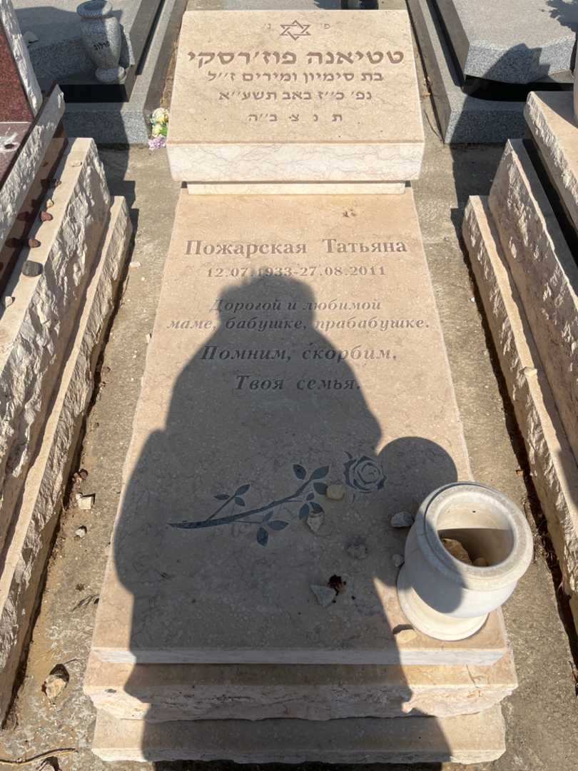 קברו של טטיאנה פוזרסקי. תמונה 1