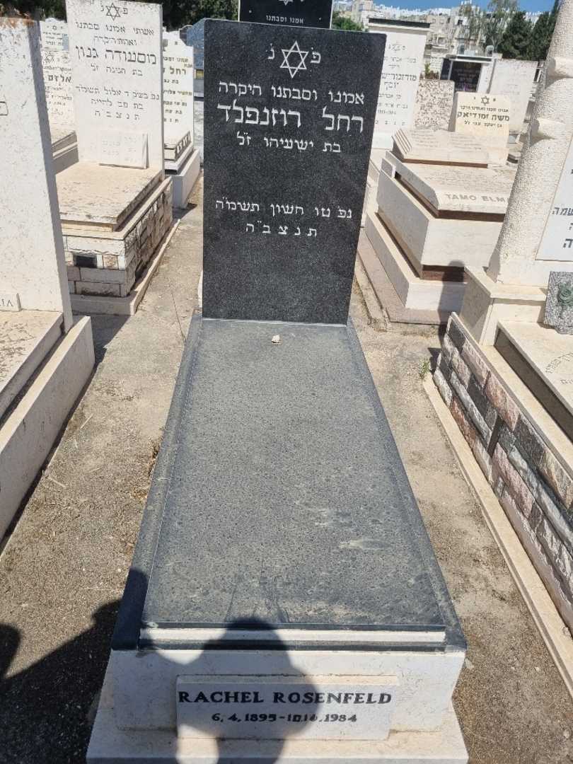 קברו של רחל רוזנפלד. תמונה 1
