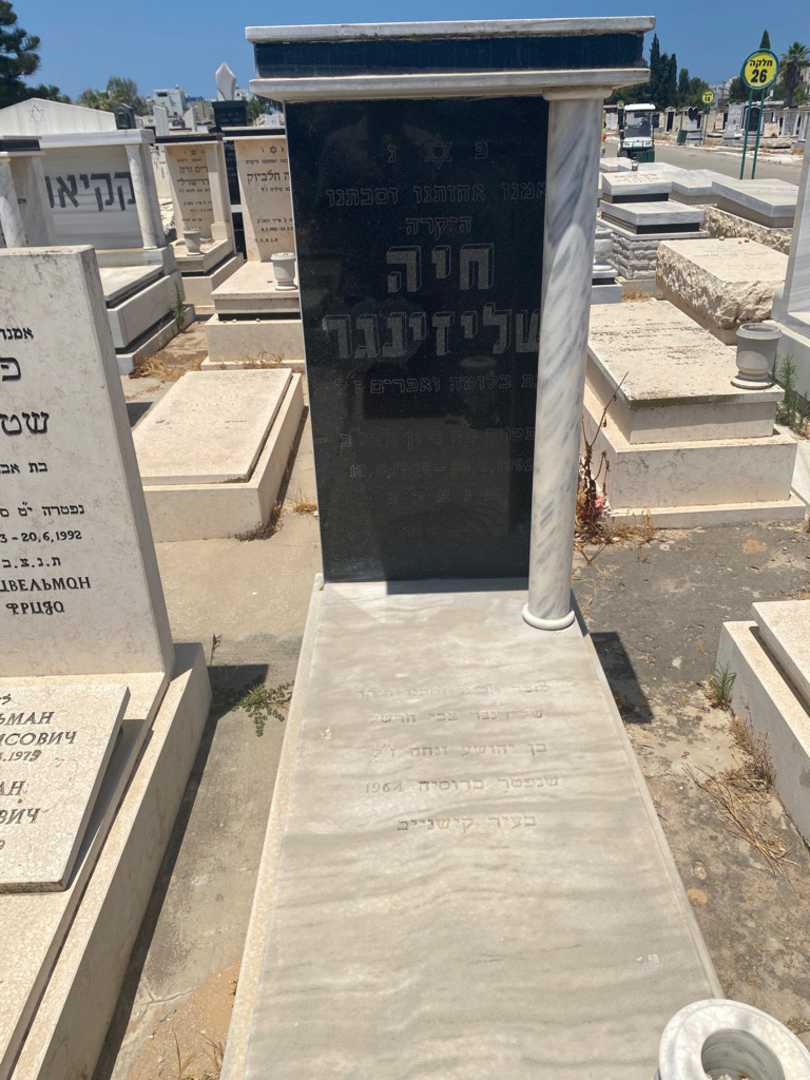 קברו של חוה שליזינגר. תמונה 1