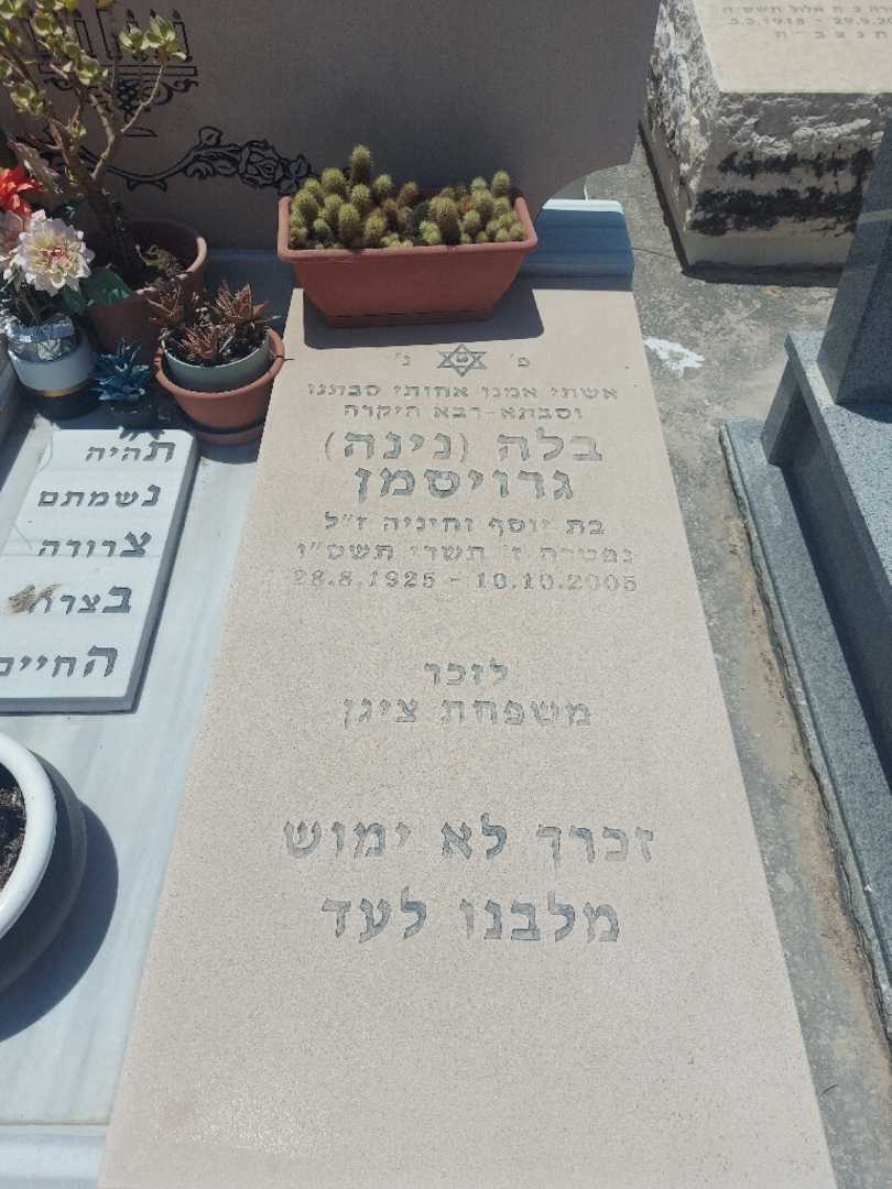 קברו של אפרים "נינה" גרויסמן. תמונה 2