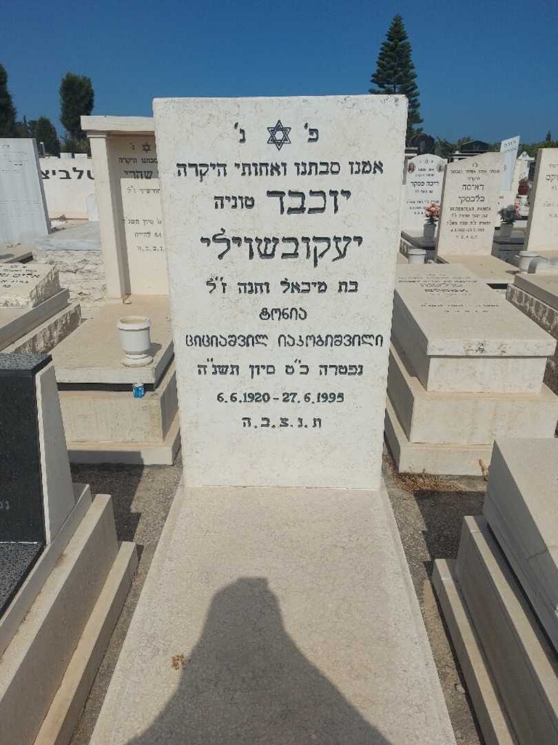 קברו של טוניה יעקובישוילי. תמונה 1