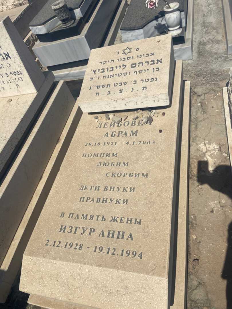 קברו של אברהם לייבוביץ'. תמונה 1