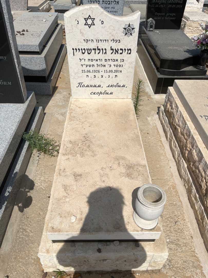 קברו של מיכאל גולדשטיין. תמונה 1
