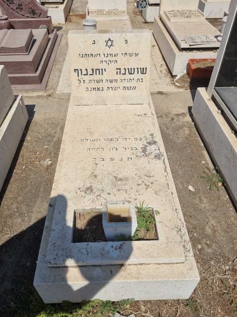 קברו של שושנה יוחננוף. תמונה 1
