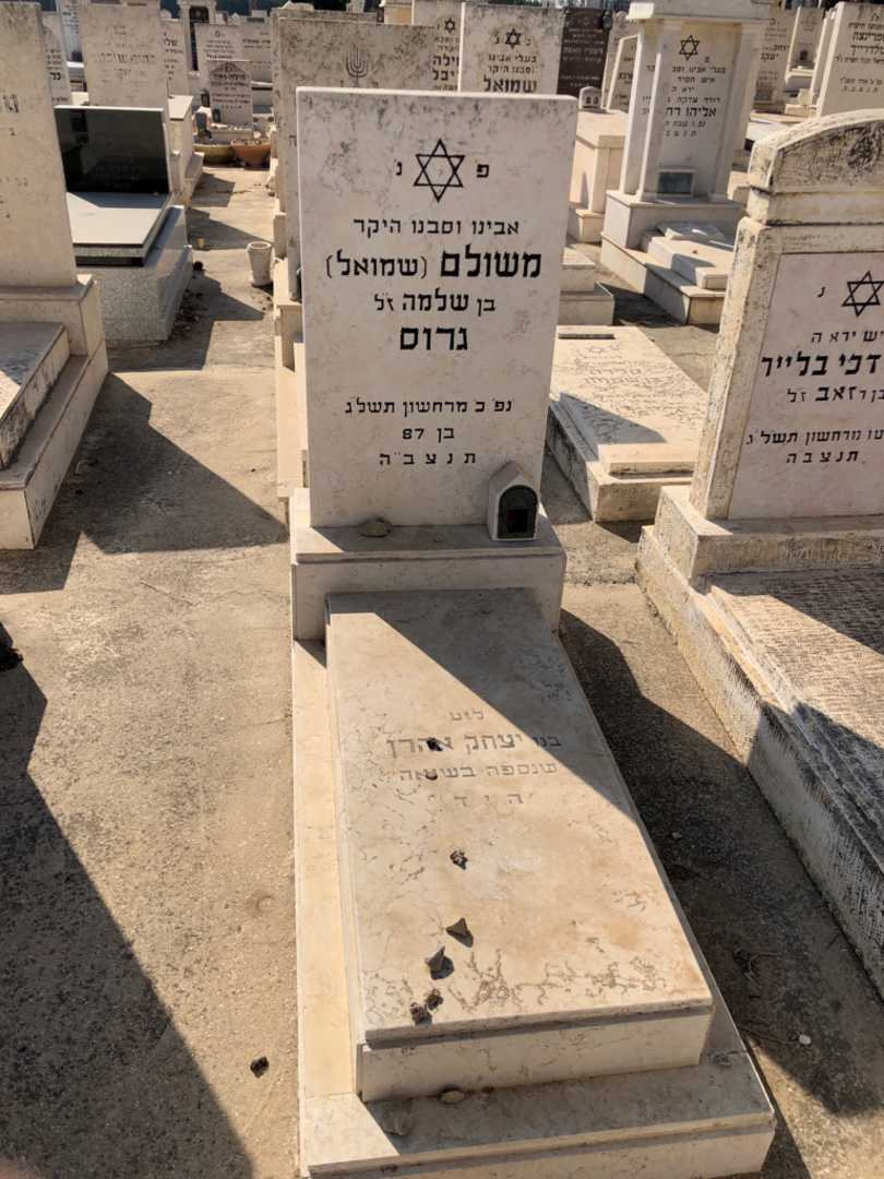 קברו של משולם "שמואל" גרוס. תמונה 1