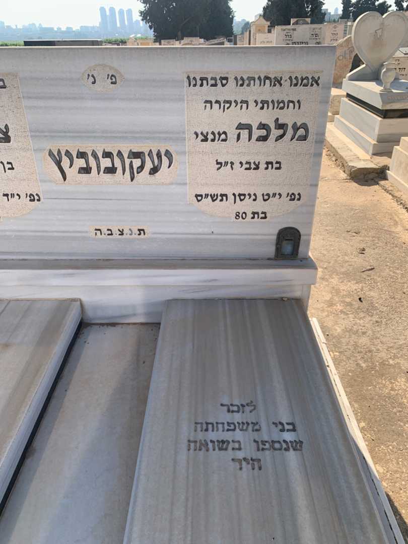 קברו של מלכה "מנצי" יעקובוביץ. תמונה 2