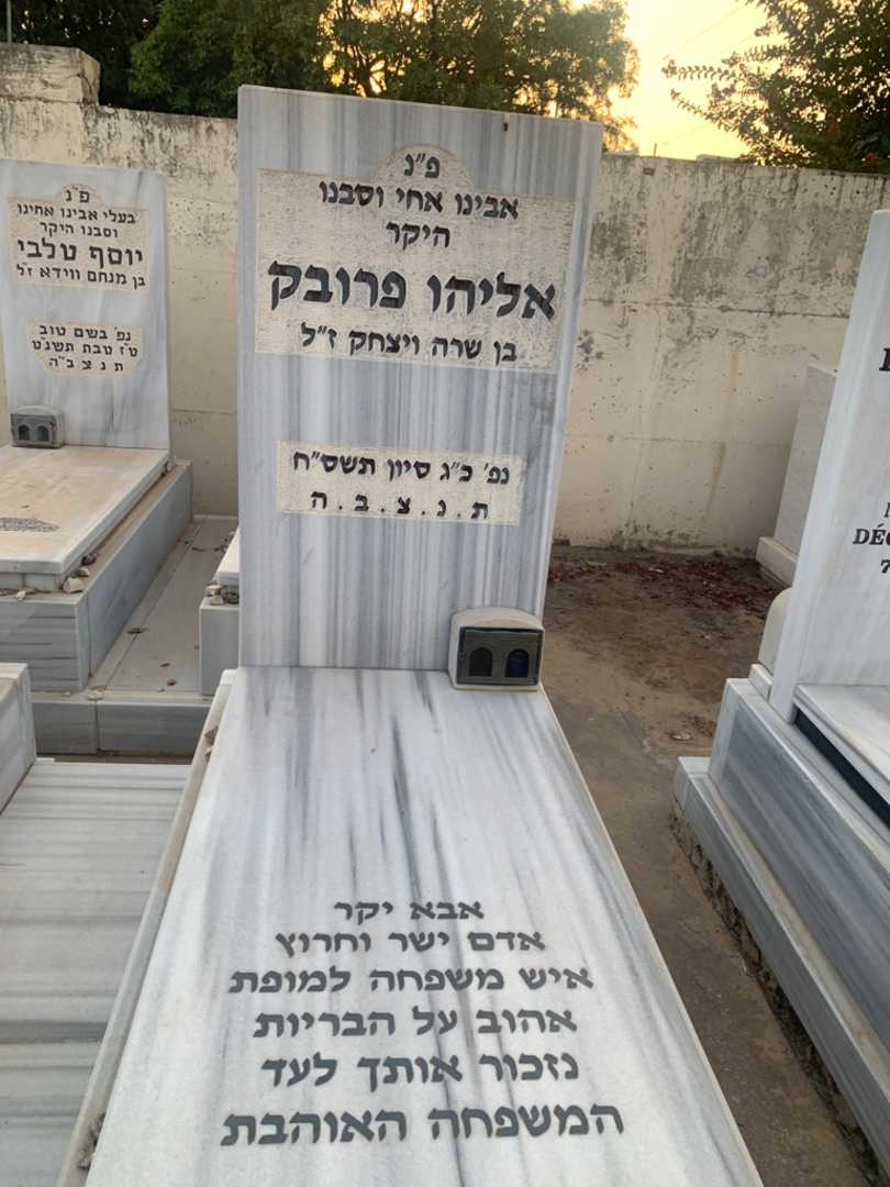 קברו של אליהו פרובק. תמונה 2