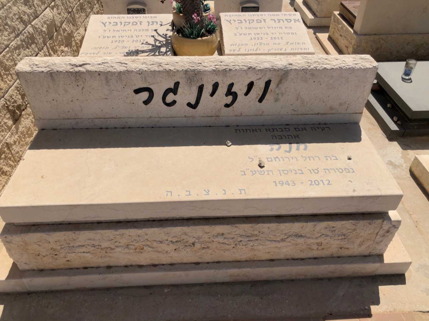 קברו של חנה ויזינגר. תמונה 2