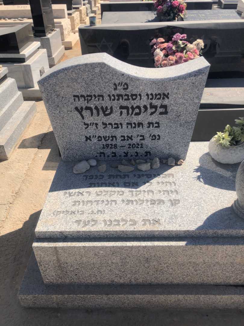 קברו של בלימה שורץ. תמונה 1
