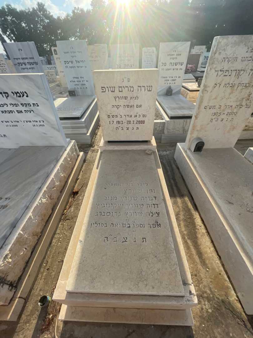 קברו של דבורה שוורץ מנגל