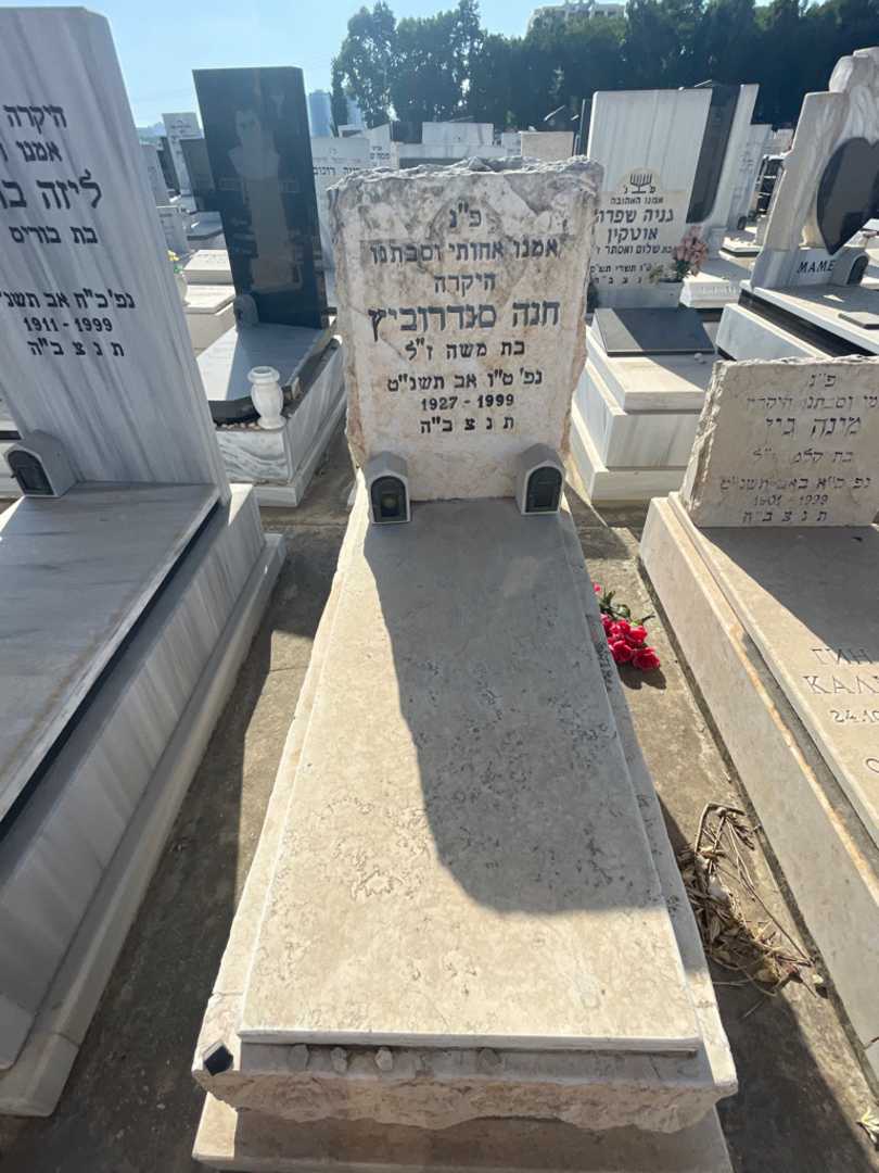 קברו של חנה סנדרוביץ