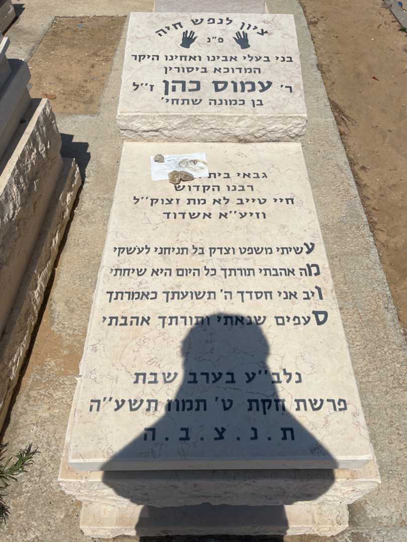 קברו של עמוס כהן. תמונה 1