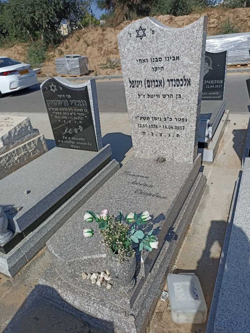 קברו של אלכסנדר "אברום" וינופל. תמונה 1