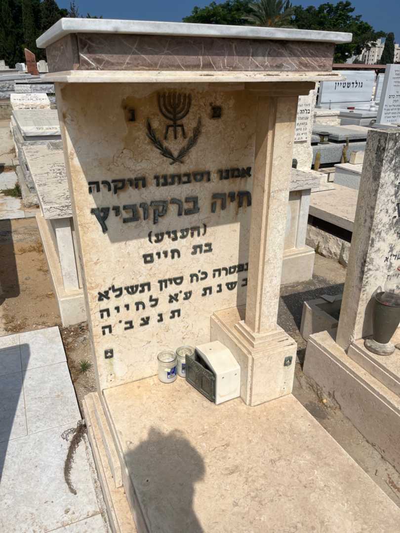 קברו של חיה-פני "העניע" ברקוביץ. תמונה 3