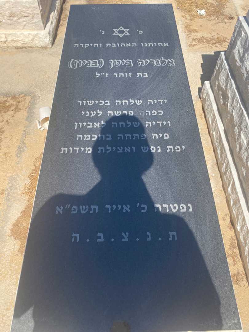 קברו של אלגריה "בניון" ביטן. תמונה 1