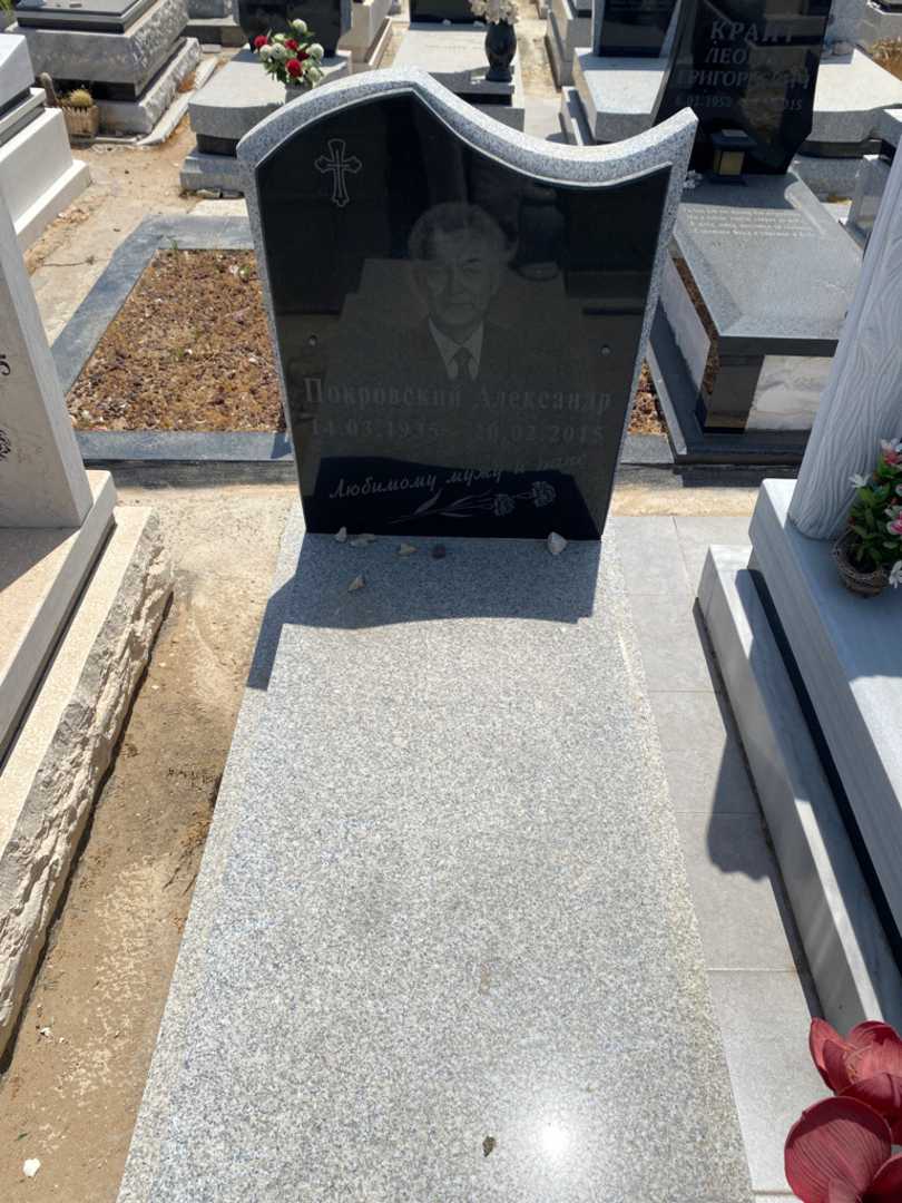 קברו של אלכסנדר פוקרובסקי. תמונה 1