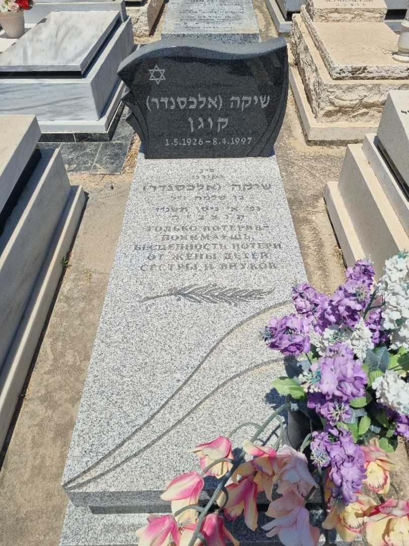 קברו של אלכסנדר "אלכסנדר" קוגן. תמונה 1