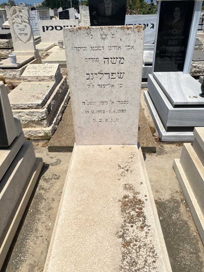 קברו של מוריץ "מוריס" שפרלינג. תמונה 1