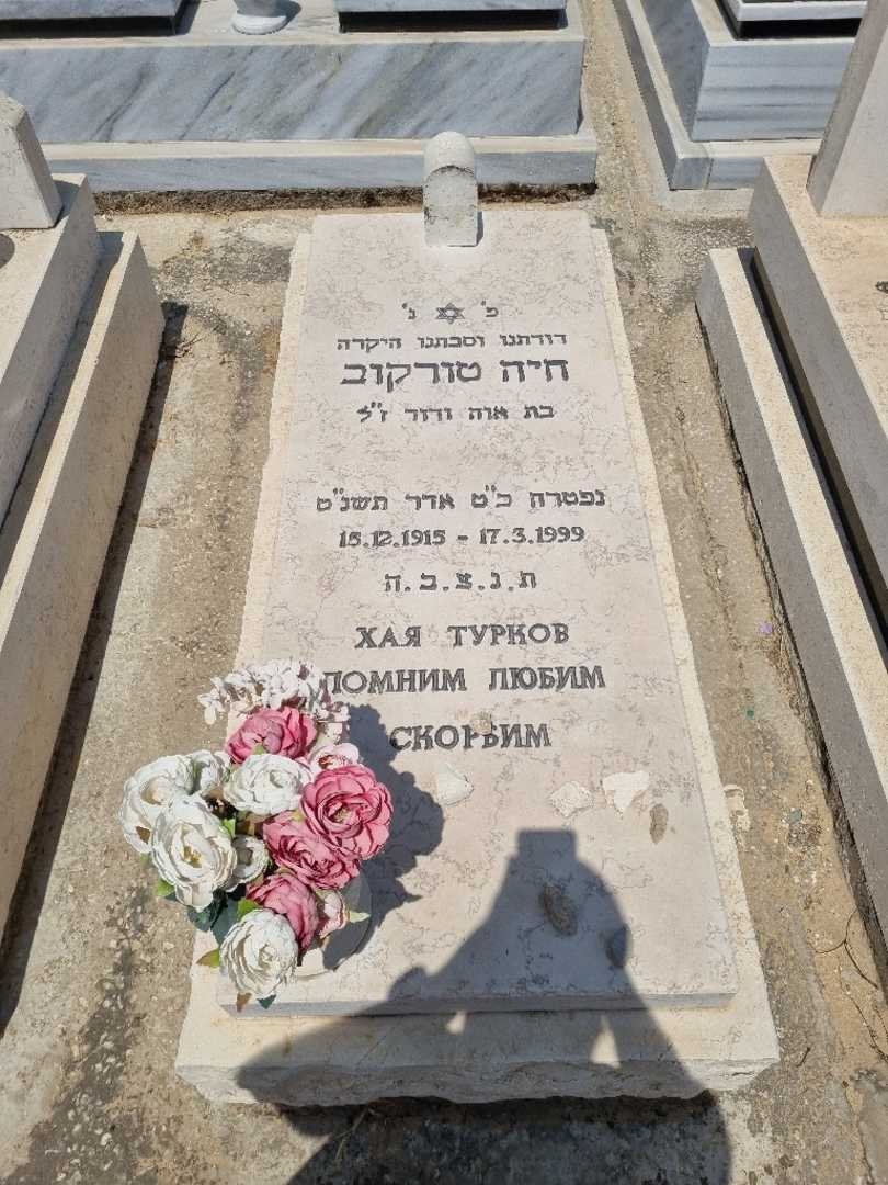 קברו של חיה טורקוב. תמונה 1