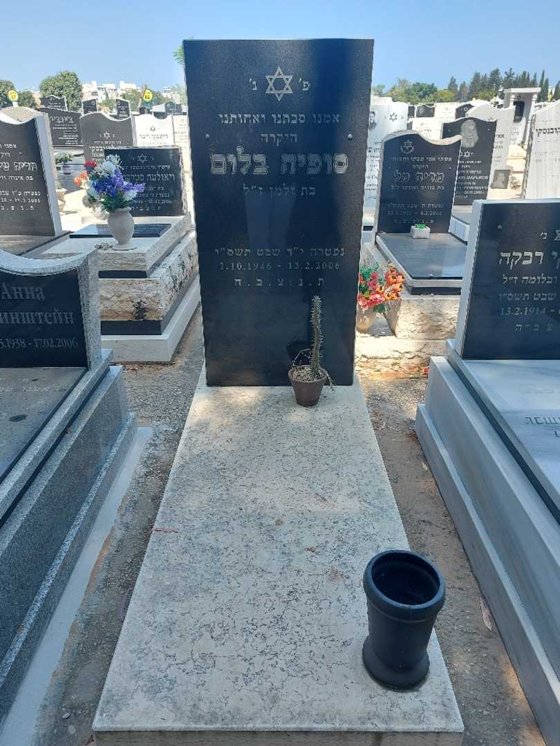 קברו של סופיה בלום. תמונה 1
