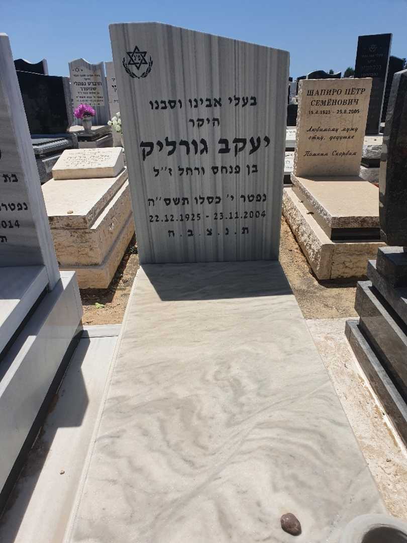 קברו של יעקב גורליק. תמונה 1