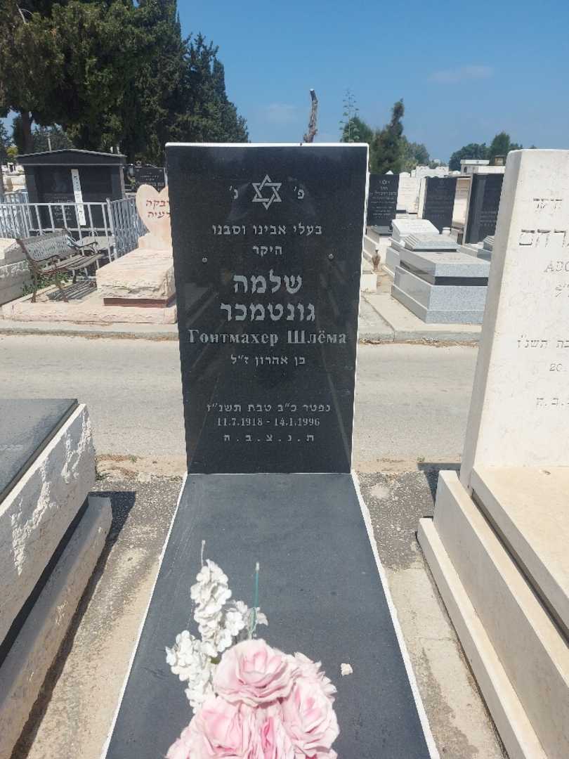 קברו של שלמה גונטמכר. תמונה 1