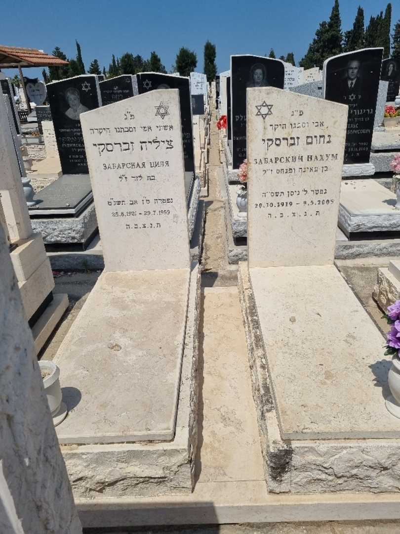 קברו של ציליה זברסקי. תמונה 1