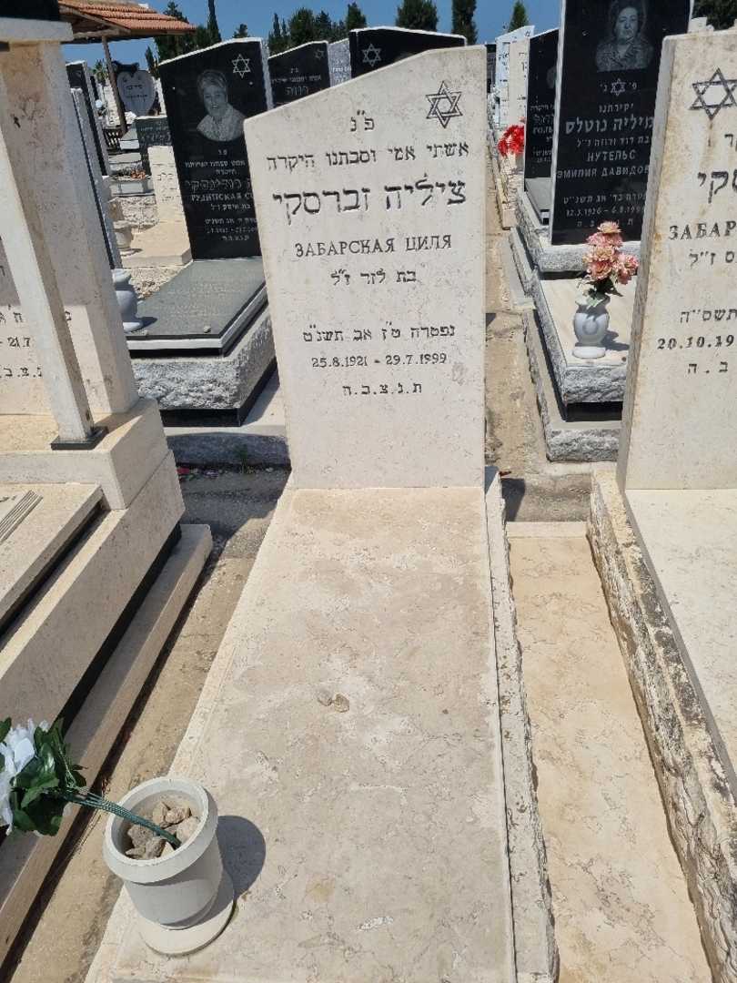 קברו של ציליה זברסקי. תמונה 2