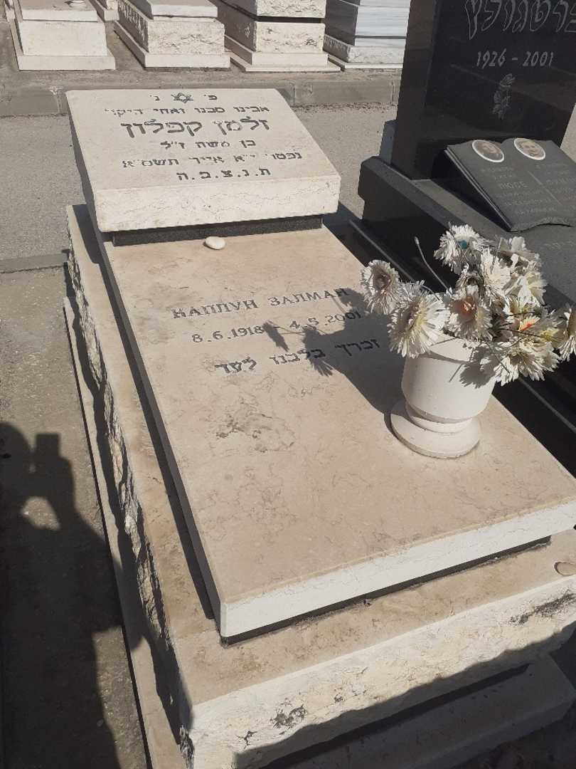 קברו של זלמן קפלון. תמונה 1