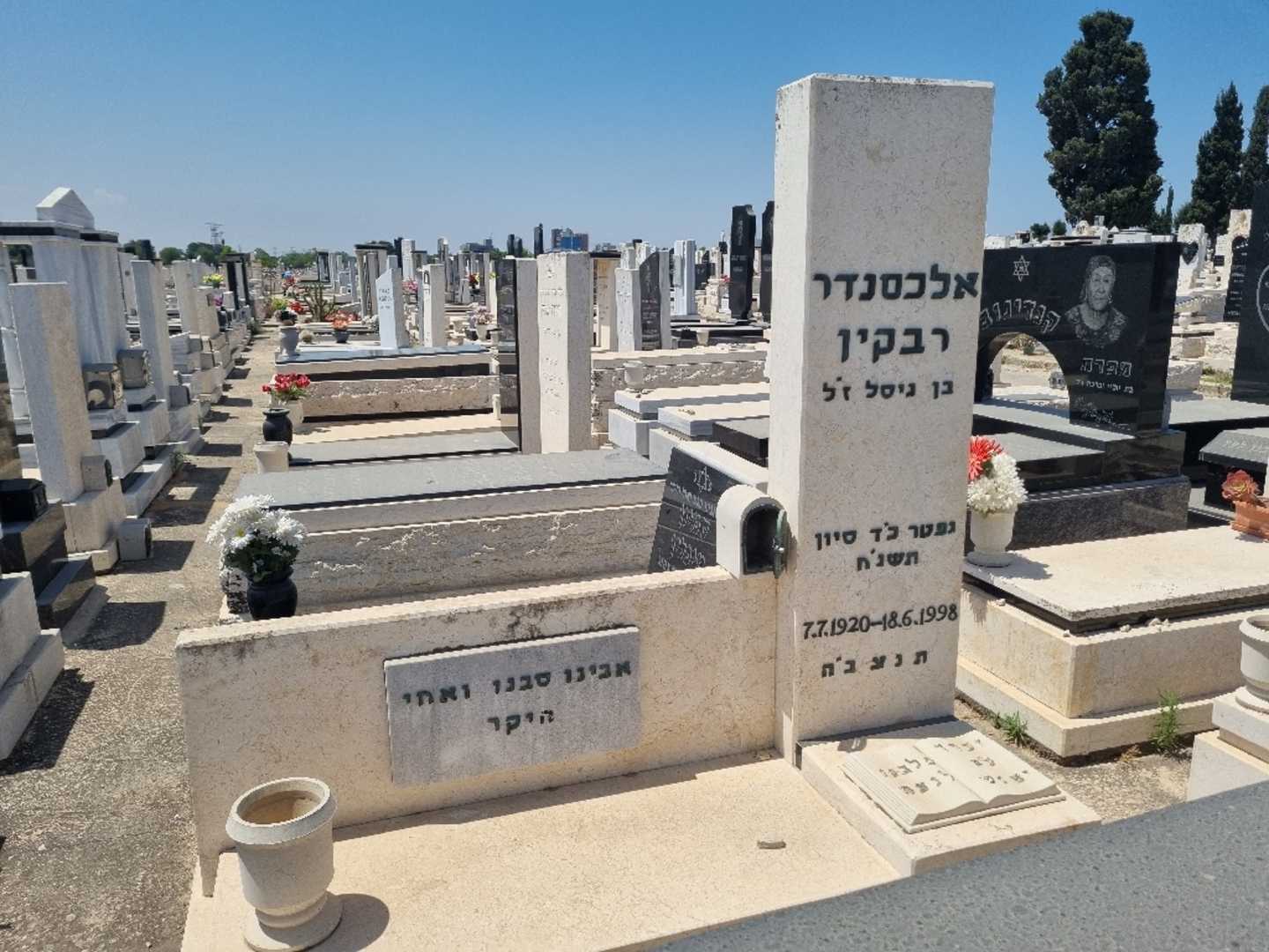 קברו של אלכסנדר ריבקין. תמונה 1