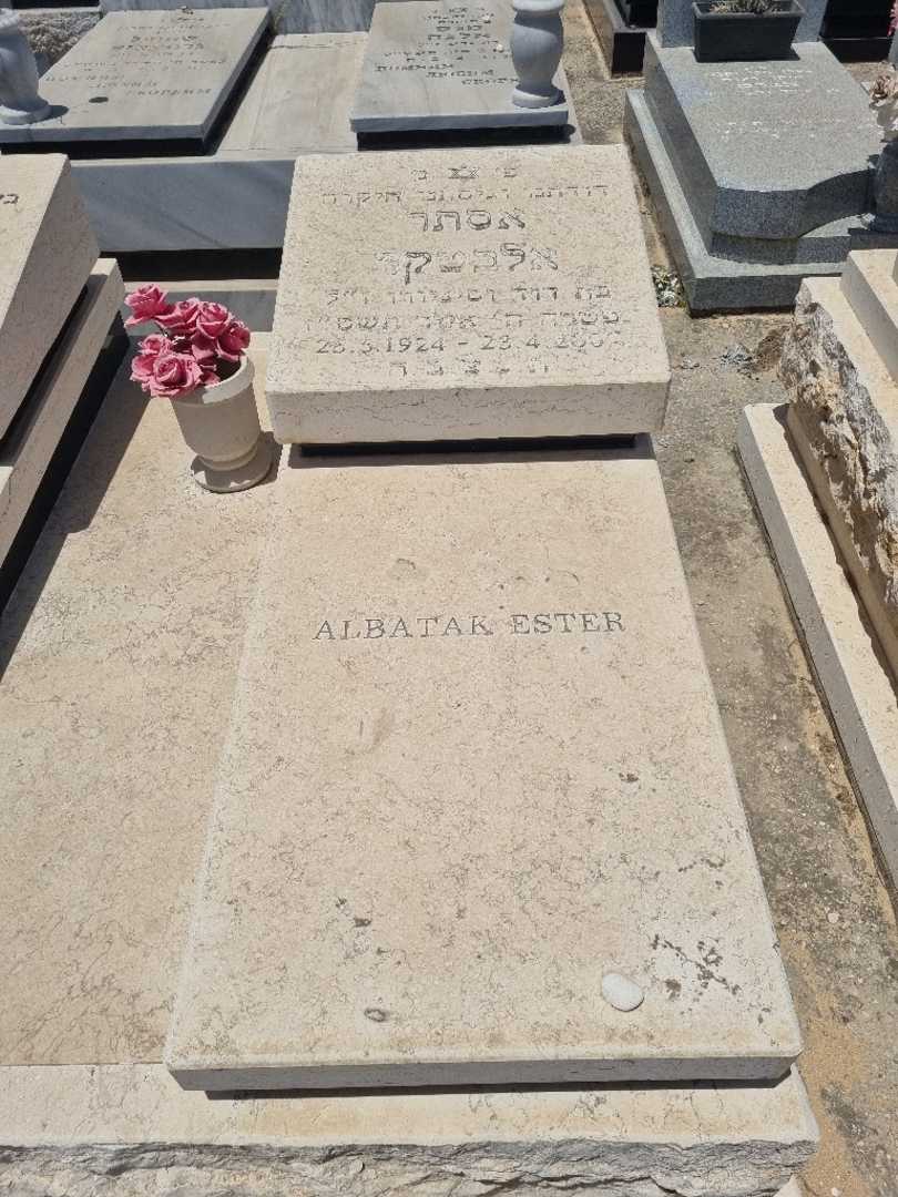 קברו של אסתר אלבטק. תמונה 1
