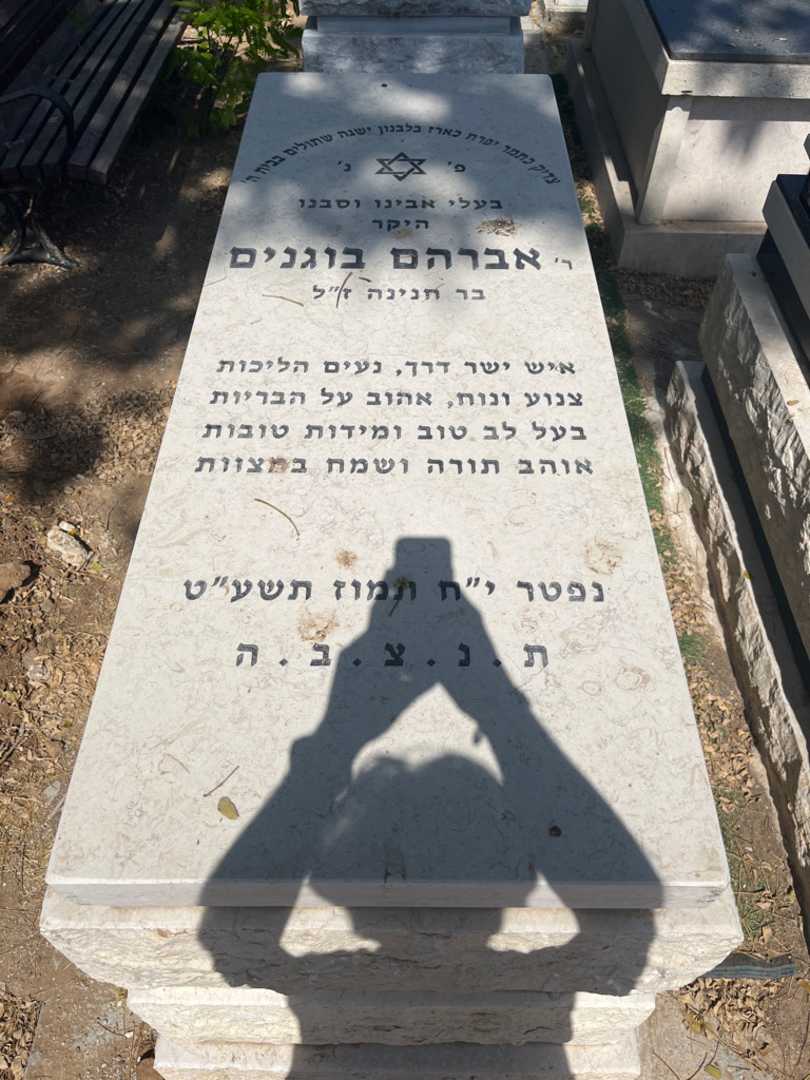 קברו של אברהם בוגנים. תמונה 1