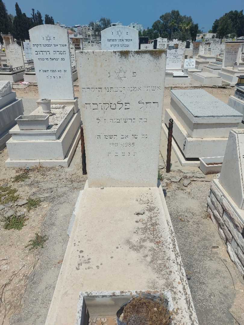 קברו של רחל פלטקובה. תמונה 1